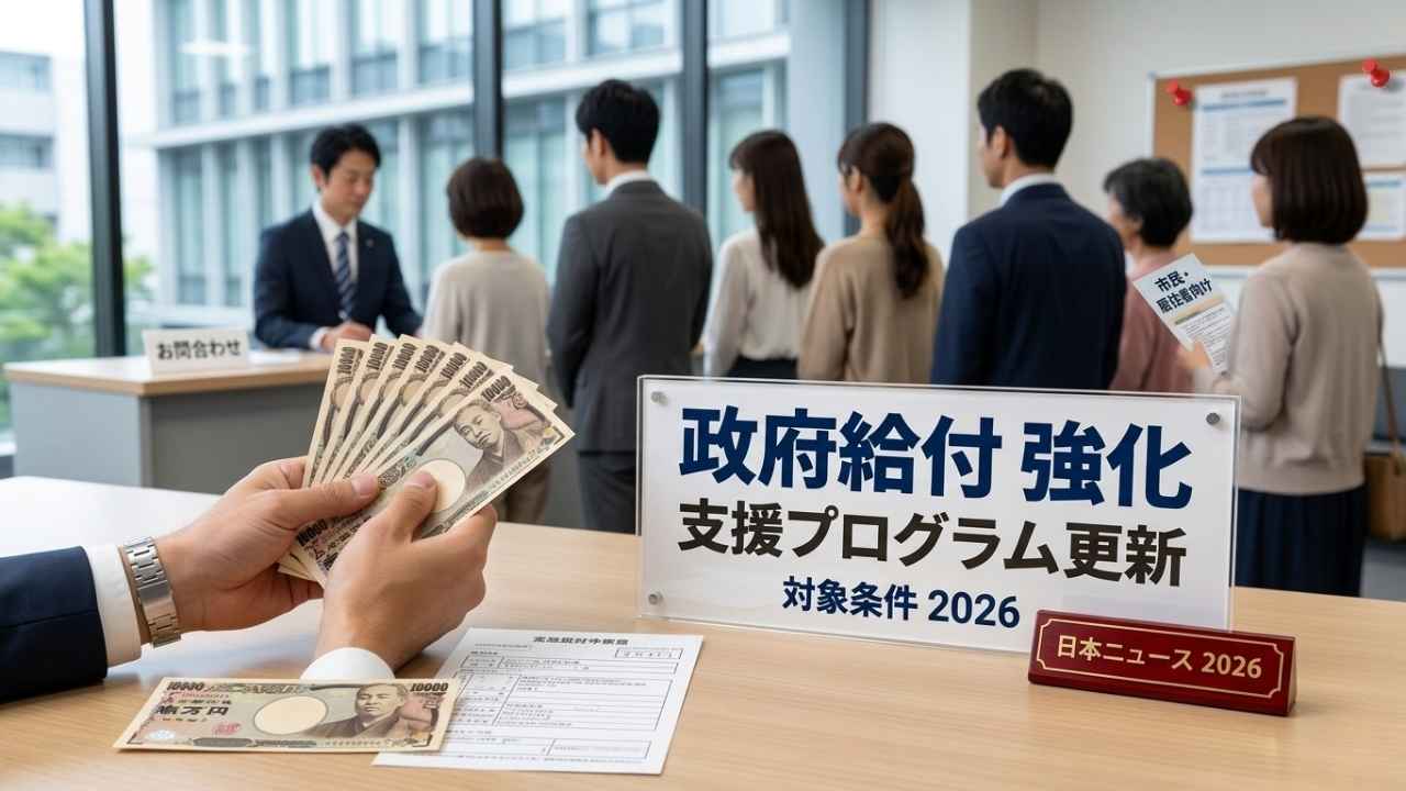 2026年 日本の生活支援補助金強化：政府が現金給付を拡大