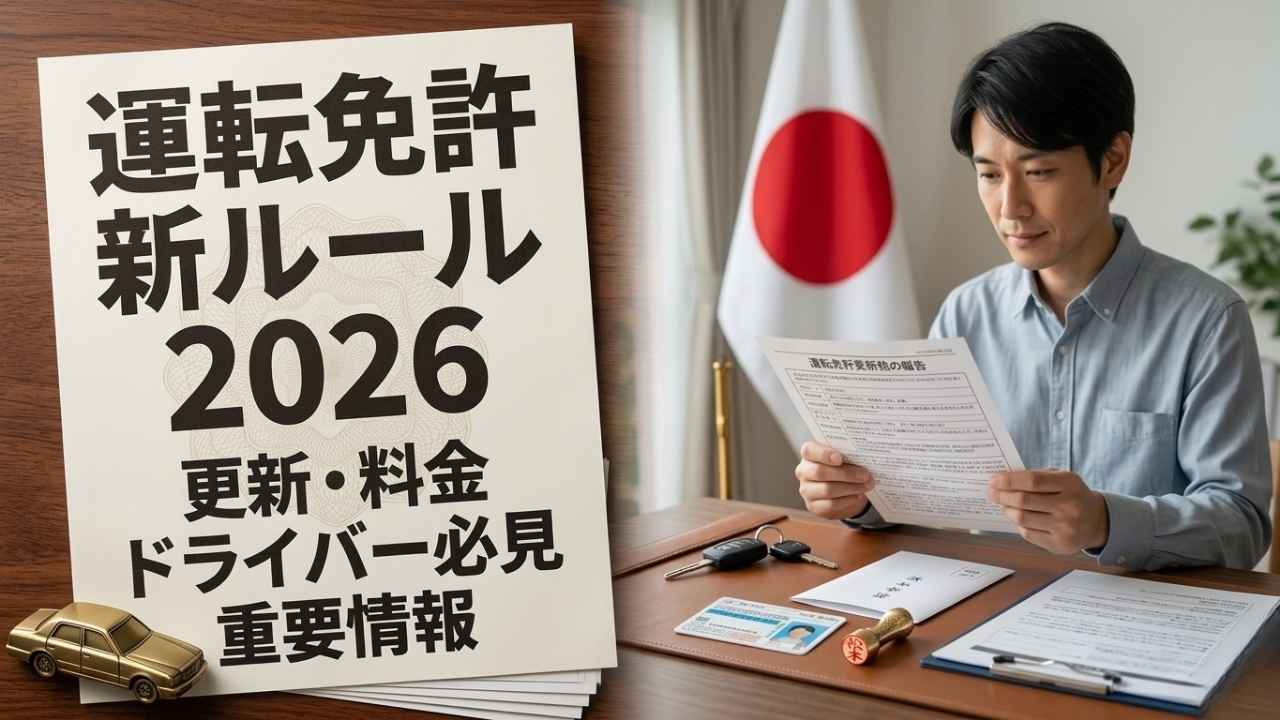 2026年 日本の運転免許規則変更：新要件と厳格なコンプライアンス確認