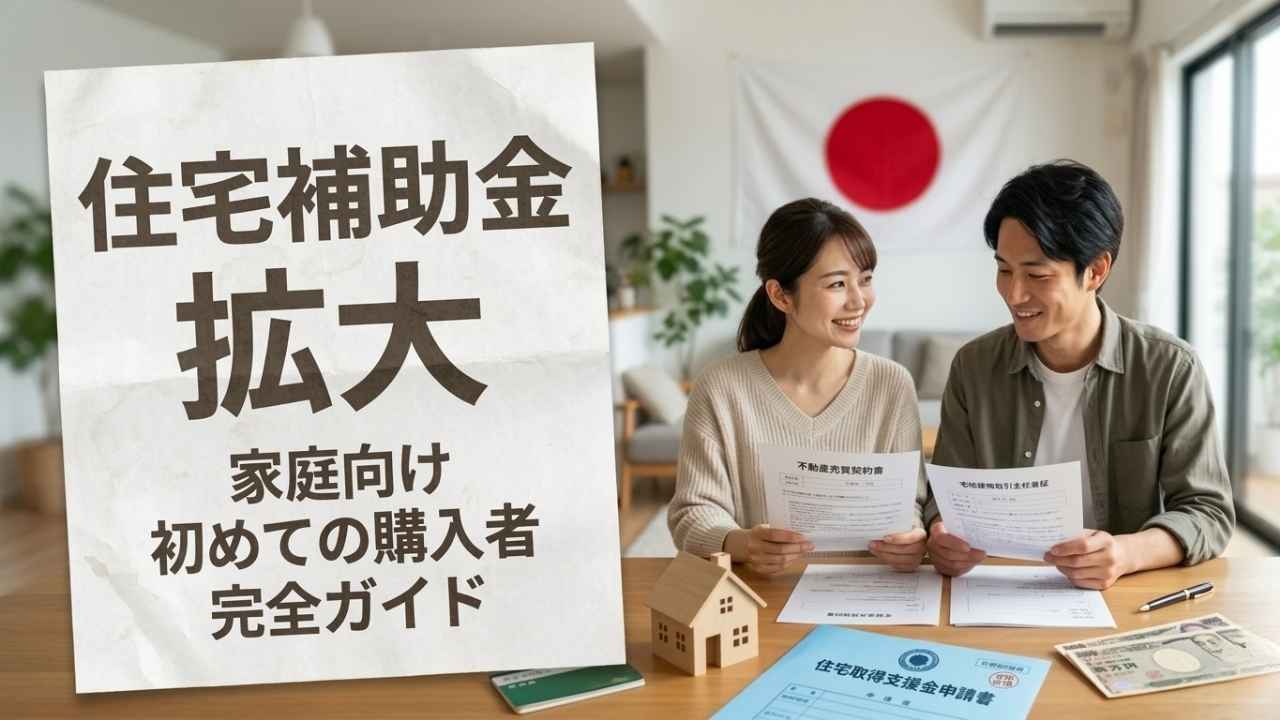 2026年 日本の住宅補助金強化：新しい受給資格上限と政府支払い計画