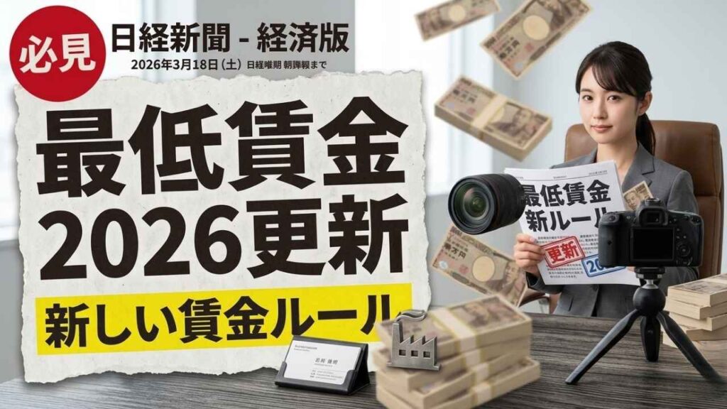 2026年 日本の労働者賃金上昇：新賃金政策と労働市場の変化